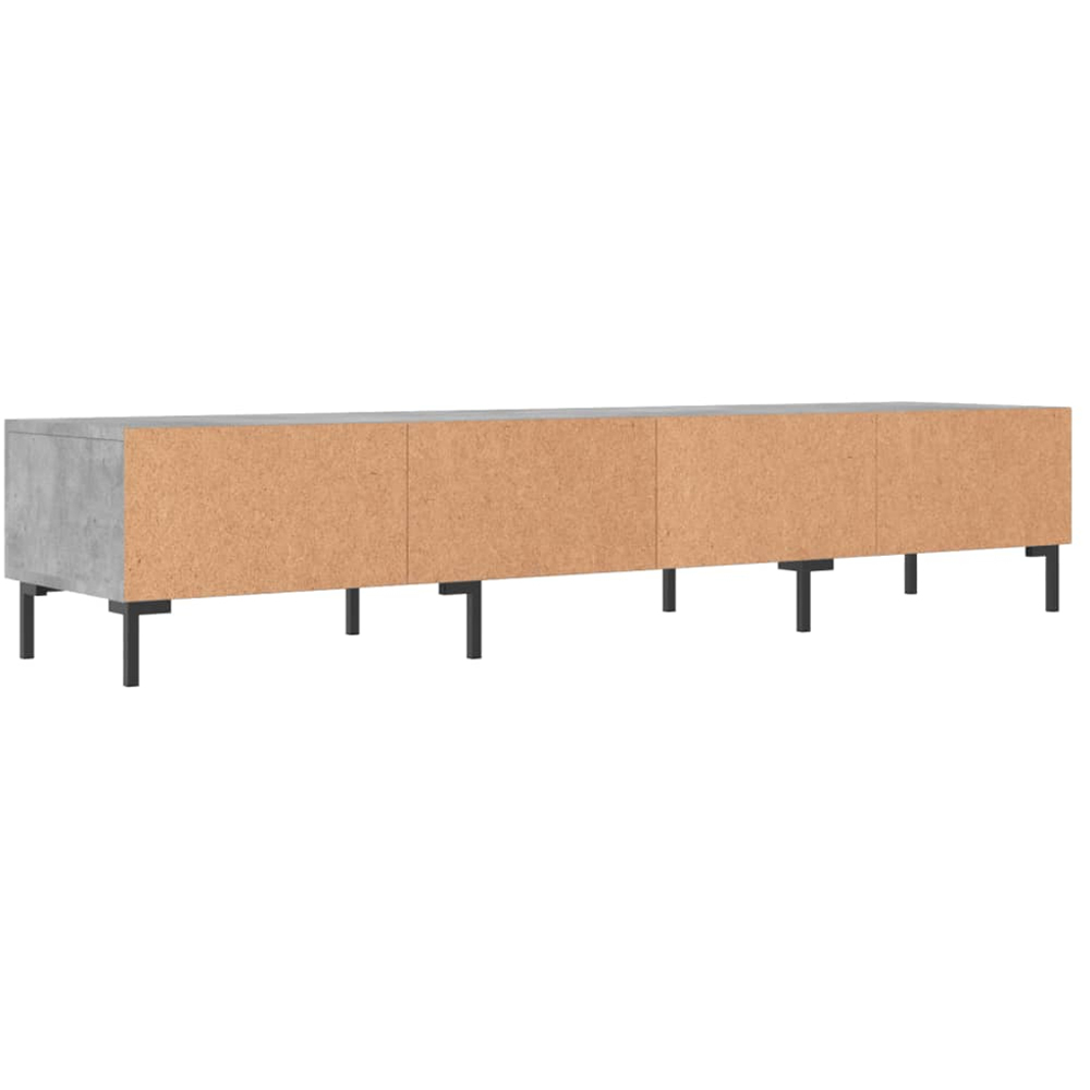 vidaXL 3 Drawer Concrete Grey TV Cabinet Image 8