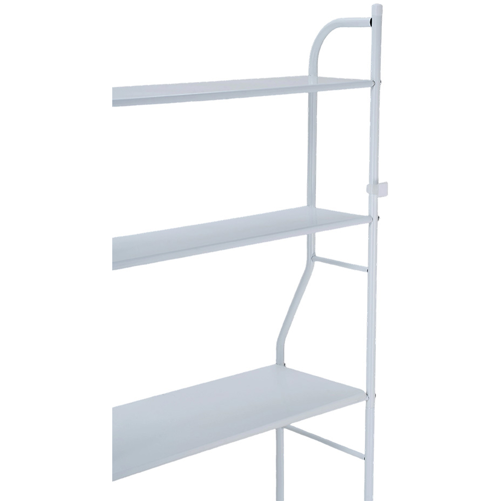 Living and Home 3 Shelf White Over-Washing Machine Storage Rack Image 6
