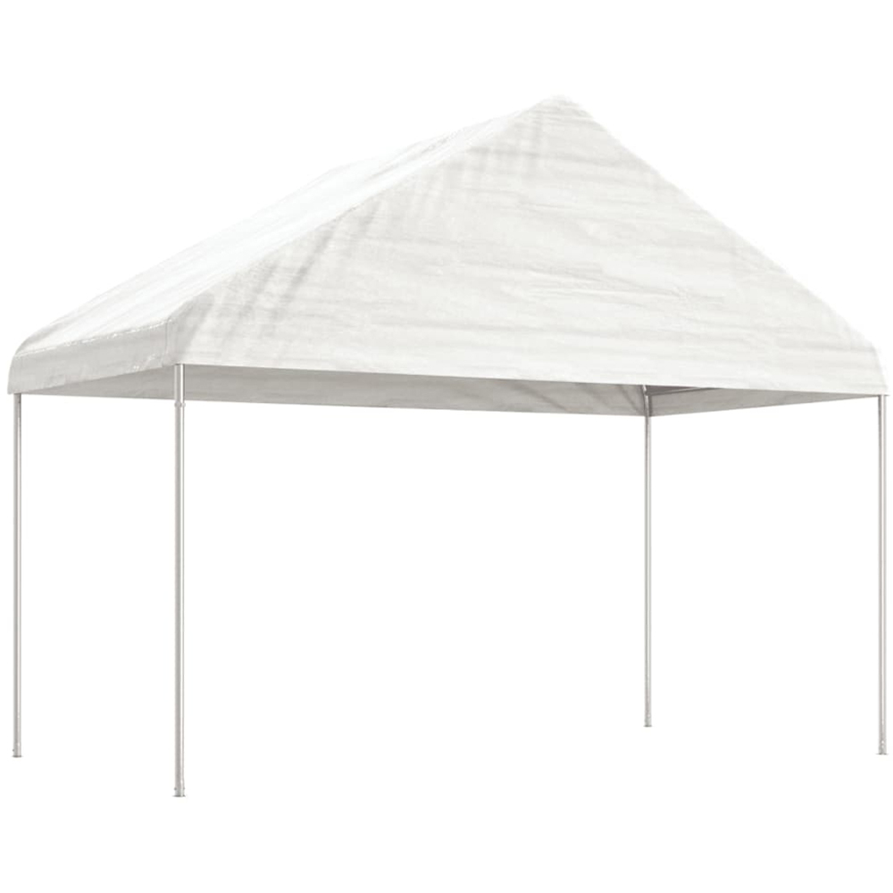 vidaXL 17.84 x 4.08m White Gazebo with Roof Image 2