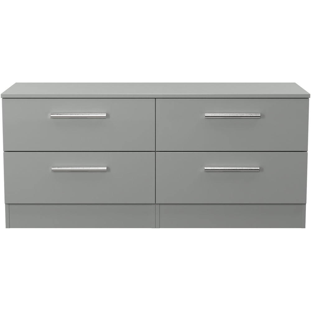 Crowndale Contrast 4 Drawer Dusk Grey Bed Box Ready Assembled Image 6