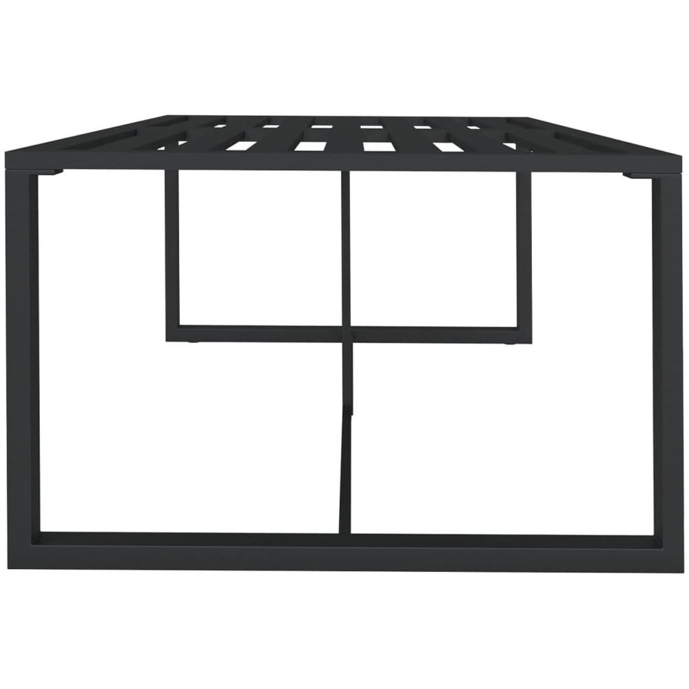 vidaXL 6 Seater Aluminium Rectangular Outdoor Dining Table Anthracite Image 4