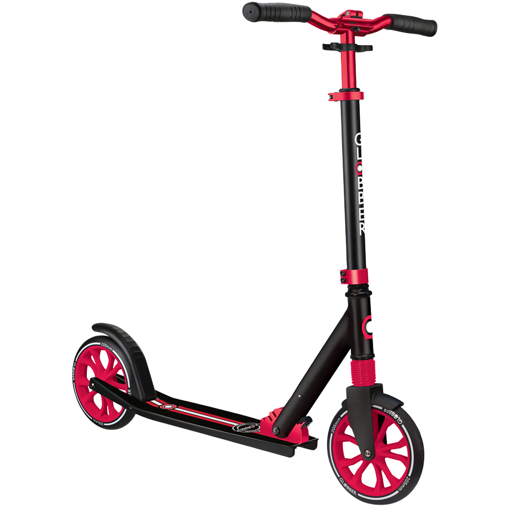 Globber NL205 Black and Red Foldable Scooter Image 1