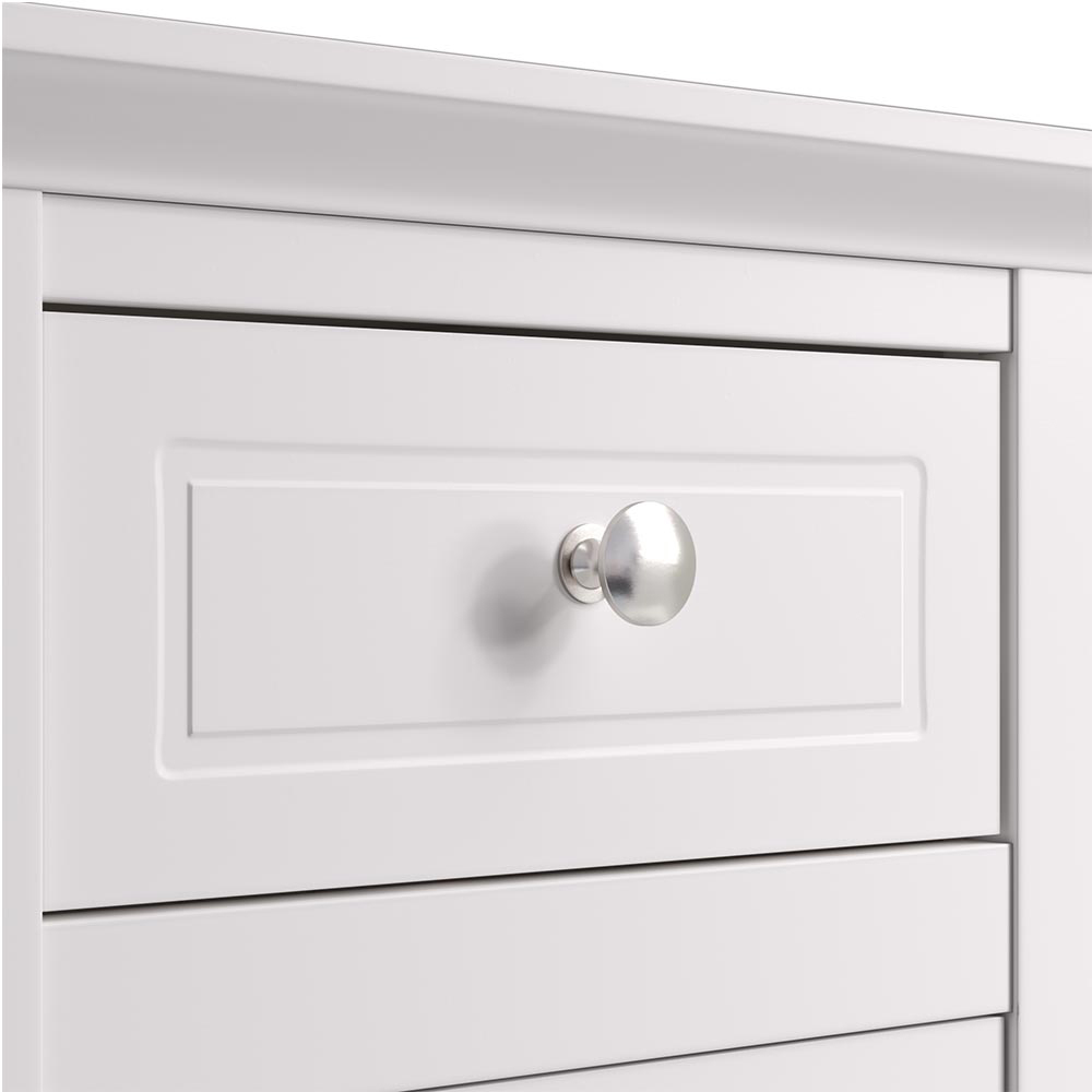 Living and Home Single Door Single Drawer Bedside Table Image 3