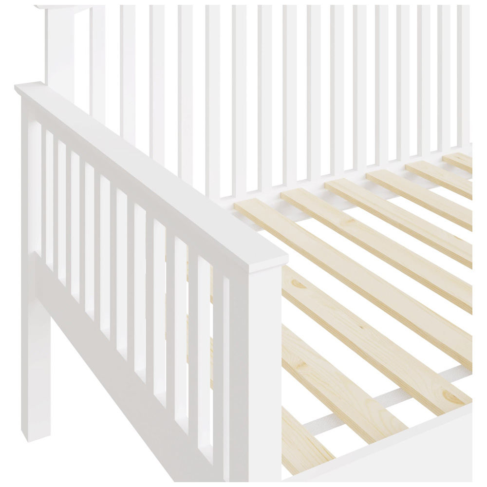 GFW Madrid Single White Wooden Day Bed Image 5