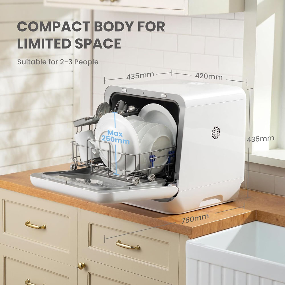 Comfee Mini Table Top Countertop Dishwasher with Built-in 5L Water Tank Image 9