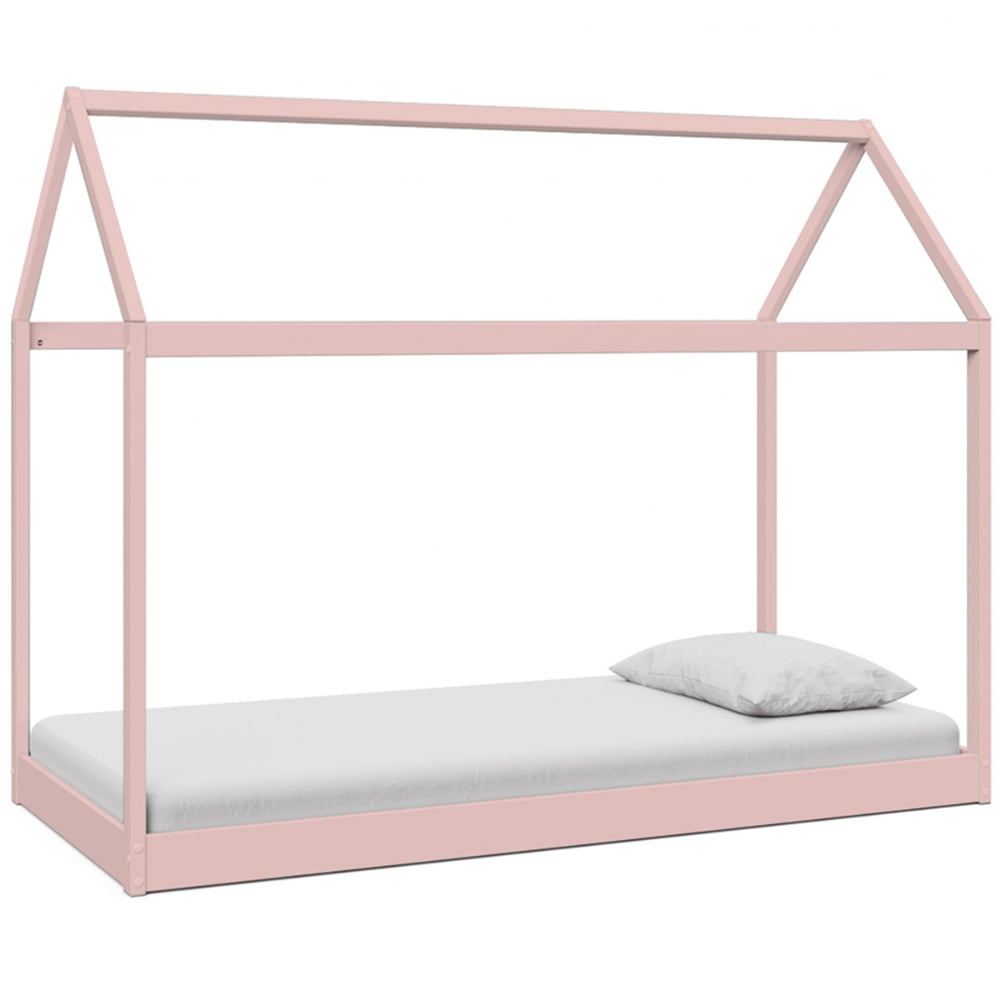 Home Detail Taylor Pink Wooden Kids House Bed Image 3