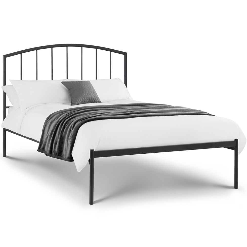 Julian Bowen Onyx Double Anthracite Metal Bed Frame Image 2