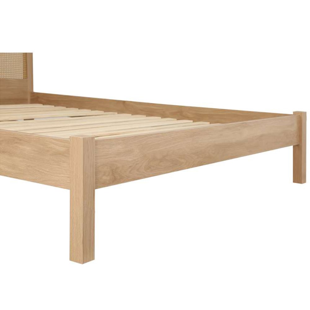 Croxley Double Oak Rattan Bed Image 5