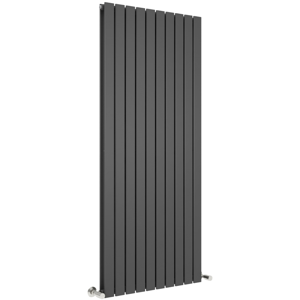 Anthracite 10465 BTU Double Flat Panel Vertical Column Radiator 1800 x 680mm Image 1