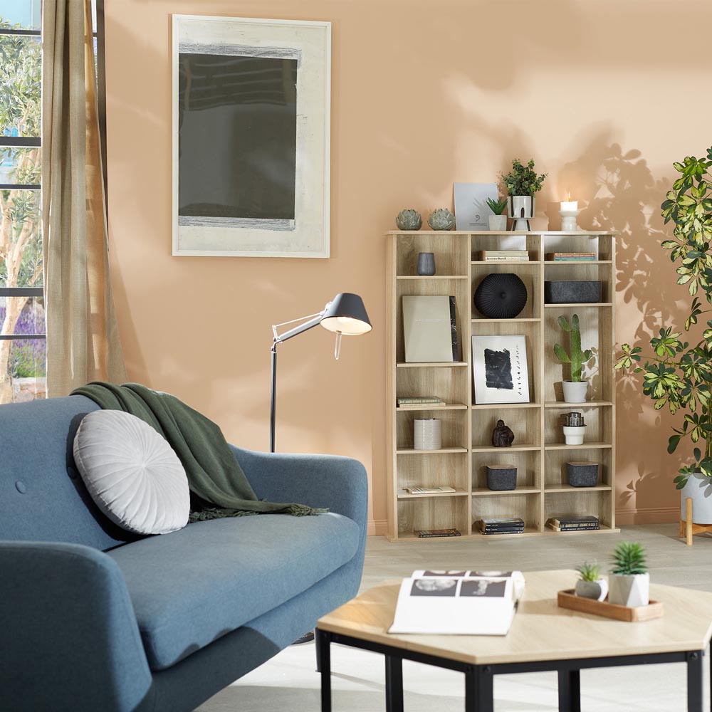 tectake Stevie 21 Shelf Oak Sonoma Storage Unit Image 7