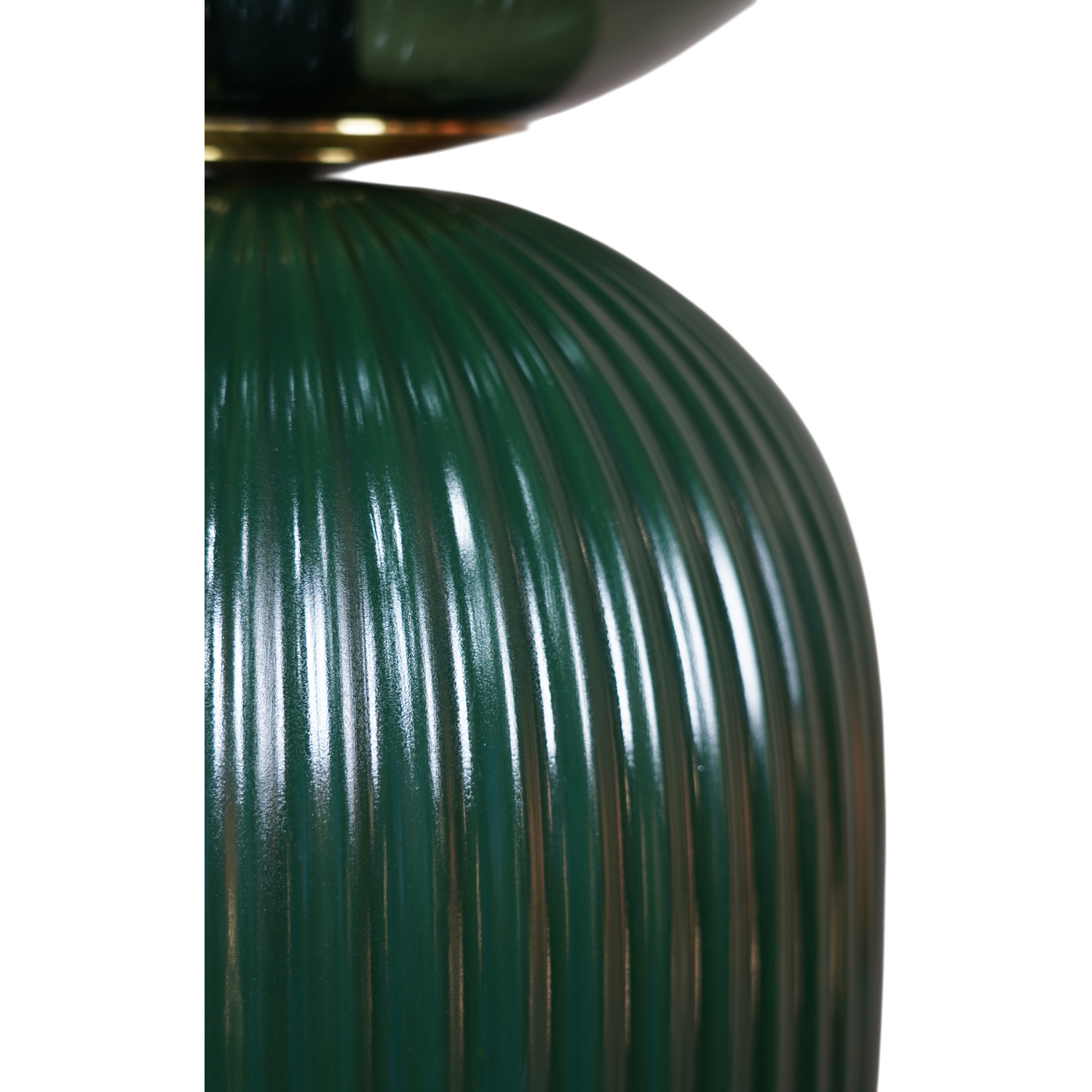 Callahan Glass Lamp Green Image 3