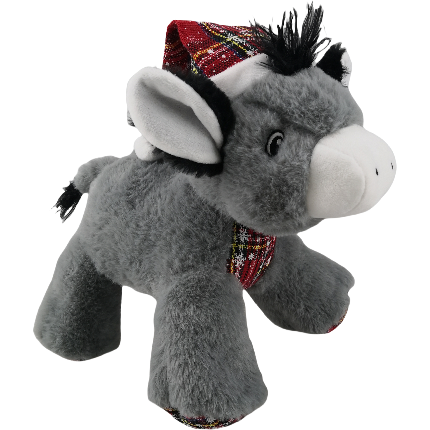 Four Squeaker Stuffed Donkey Toy Image