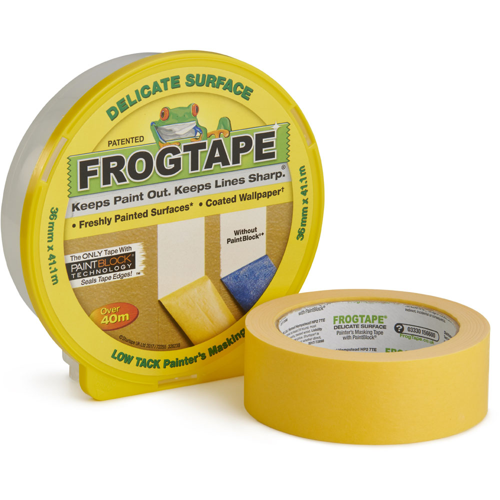 Frog tape 36mm Yellow Delicate Surface Painters Tape Image 2