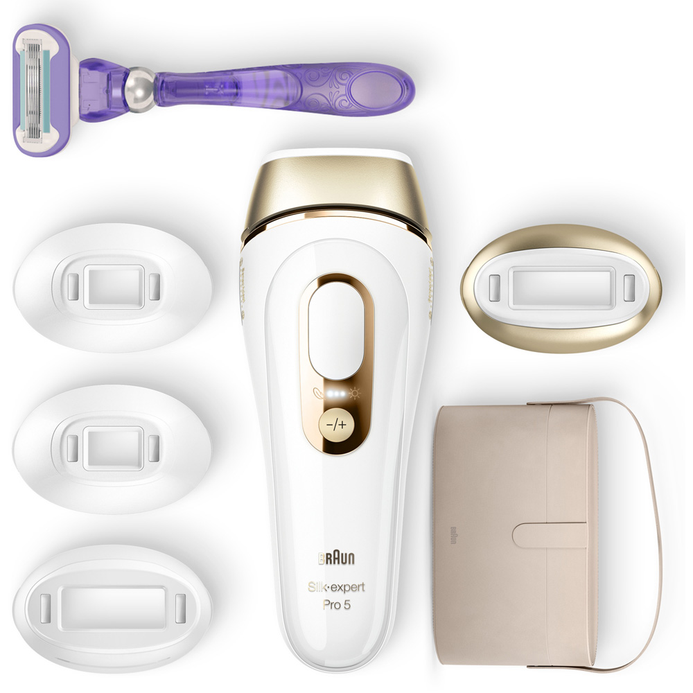 Braun PL5347 Silk-Expert Pro 5 IPL with 2 Precision Heads Gold Image 2