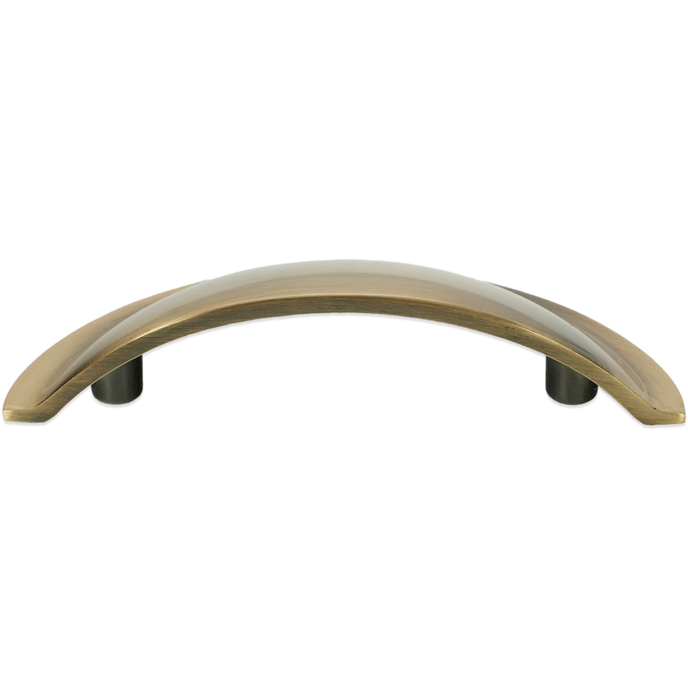 Spira Brass Antique Brass Small Slim Cup Pull Drawer Handle Image 4