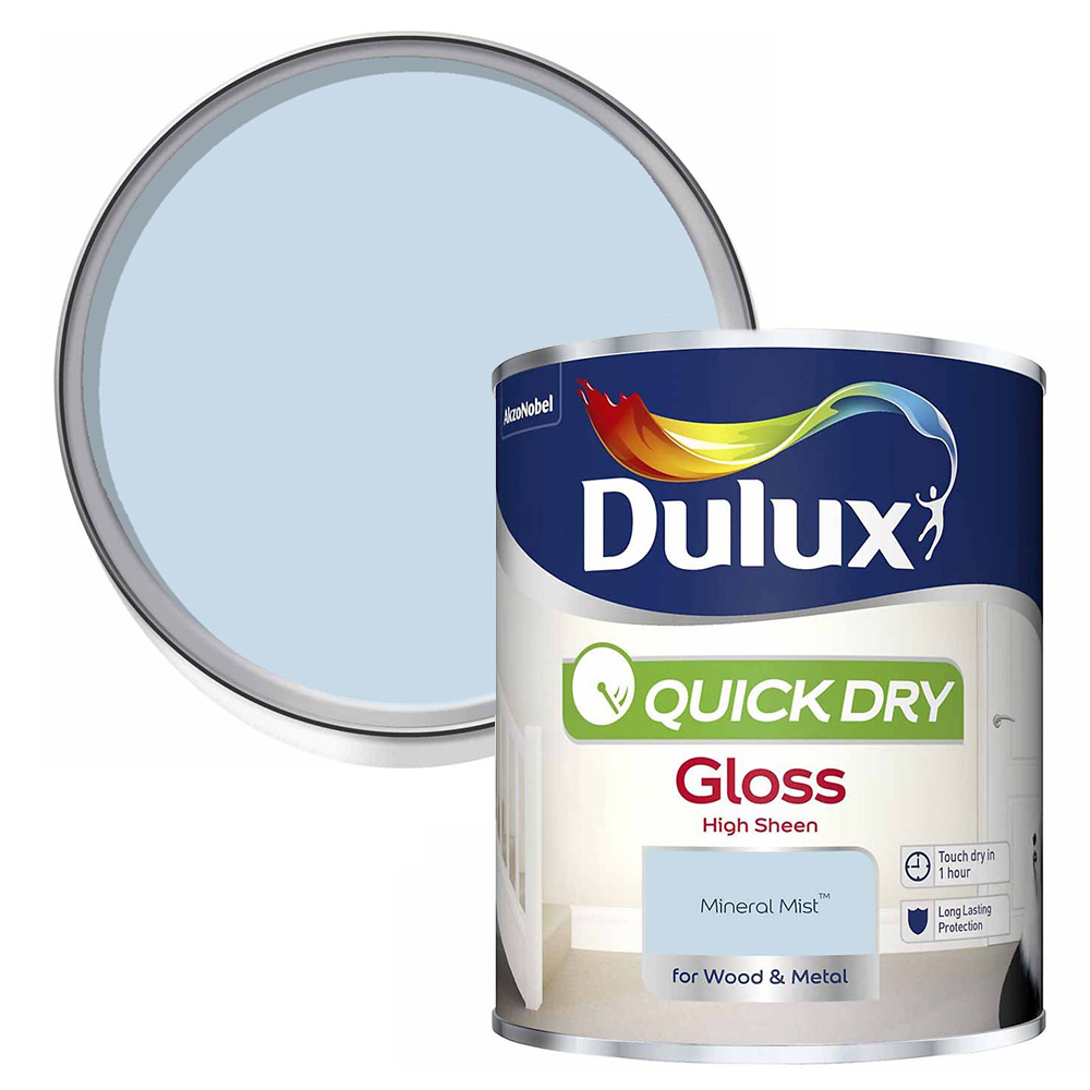 Dulux Quick Drying Mineral Mist Gloss Paint 750ml Image 1