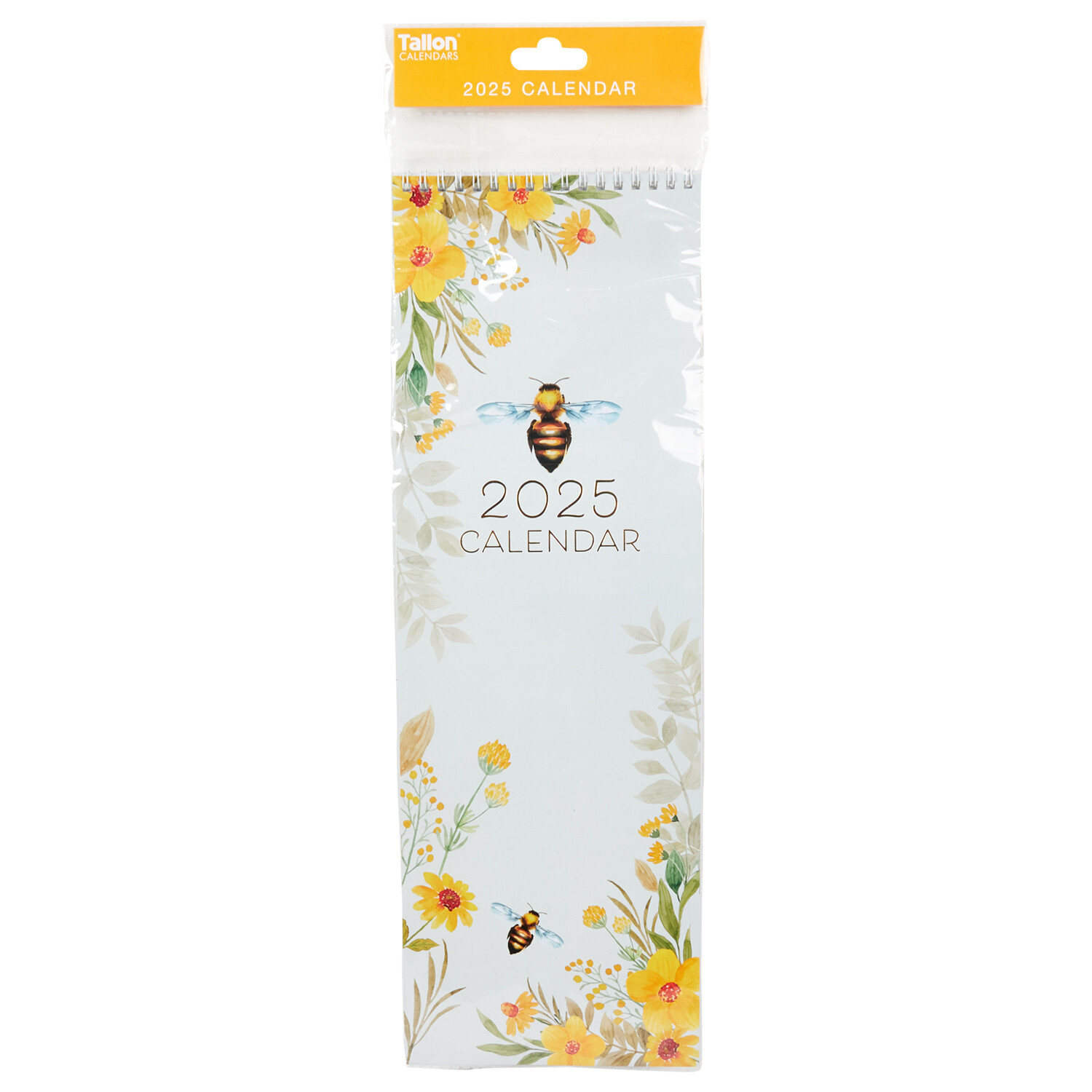 2025 Long Spiral Bee Calendar - Multicolour Image 1