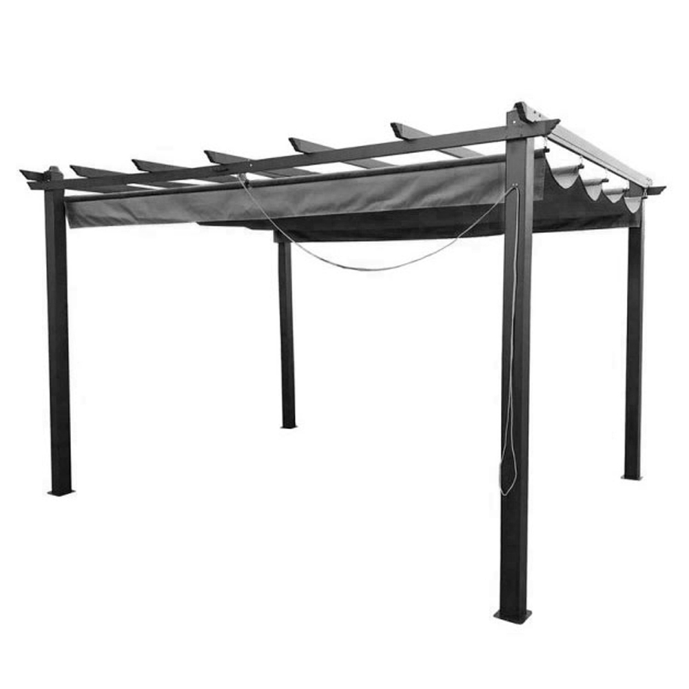 Glendale 4 x 3m Seville Grey Garden Pergola Image 2