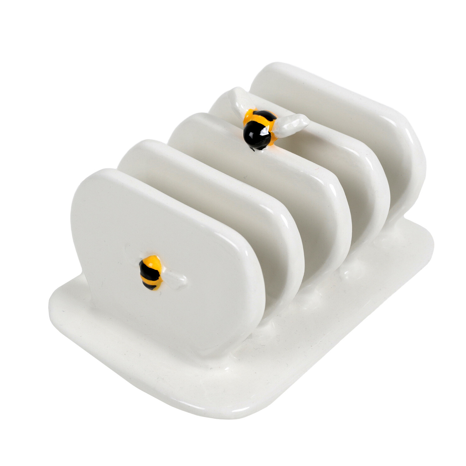 Honey Bees Toast Rack - White Image