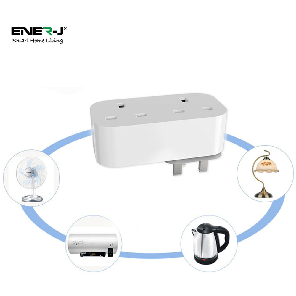 ENER-J Twin 13A Smart Plug with Energy Monitor Image 3