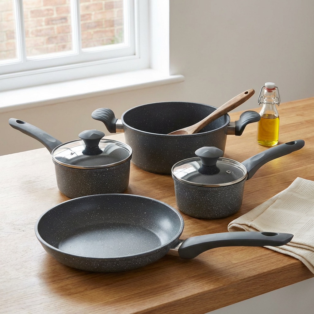 7 Piece Cookware Set - Grey Image 8
