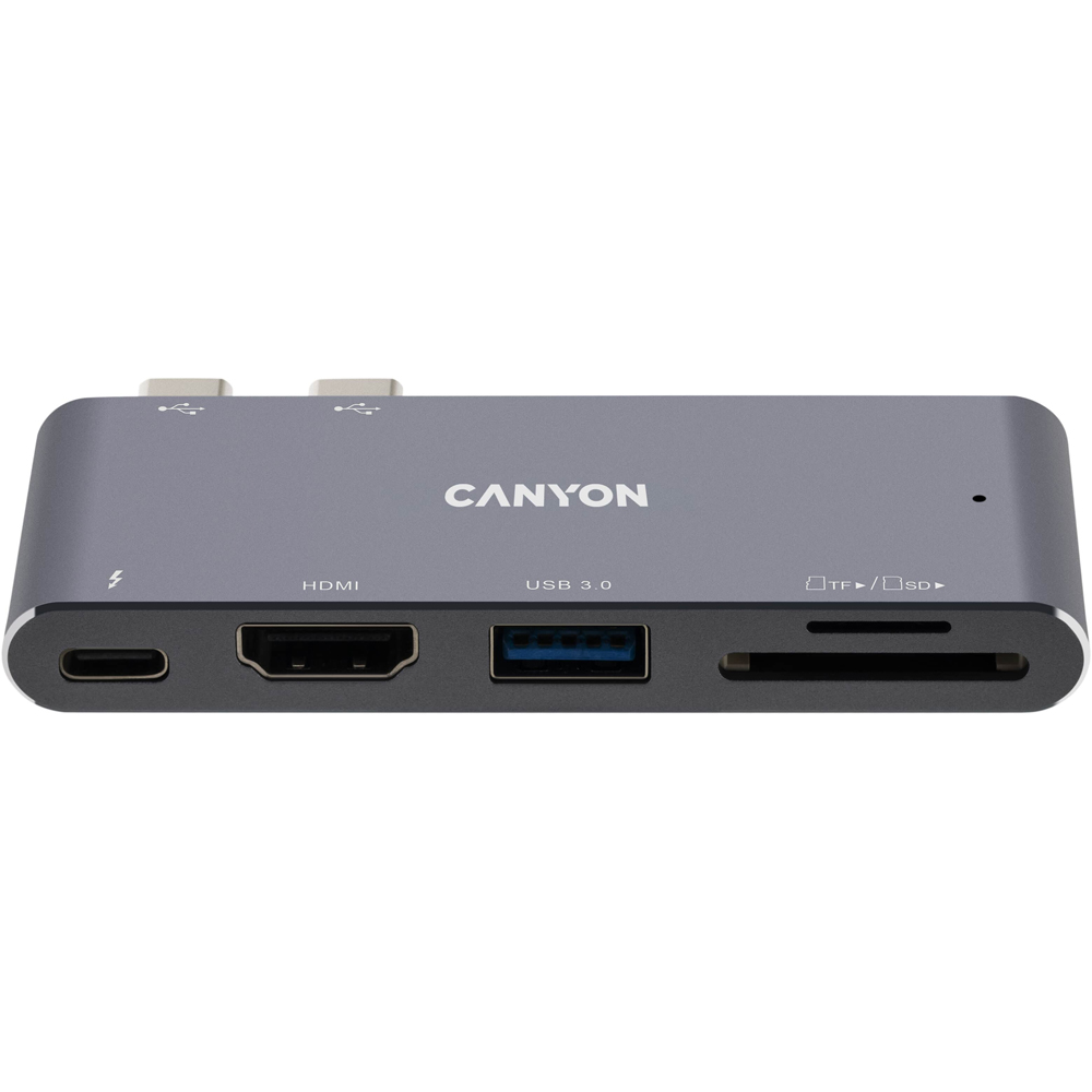 Canyon DS-5 5 in 1 Thunderbolt 3 4K Space Grey Docking Station Image 3
