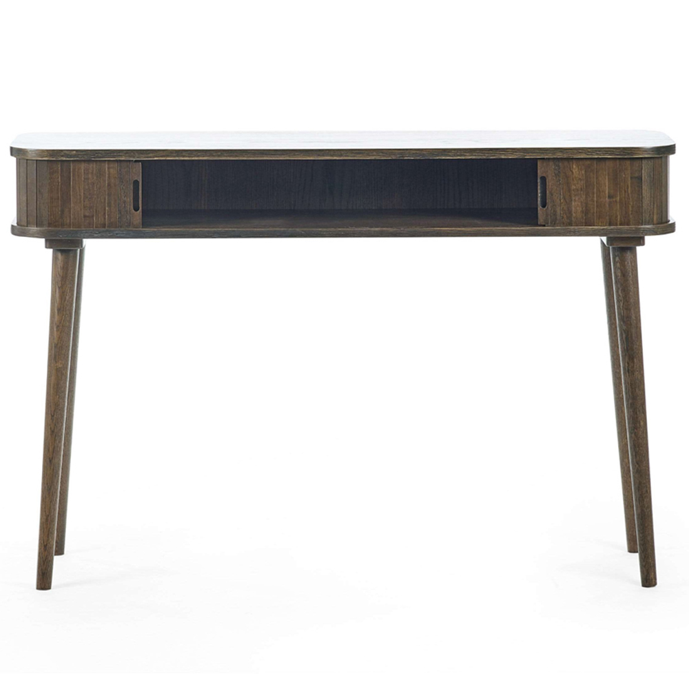 Julian Bowen Arya 2 Door Dark Oak Effect Fluted Console Table Image 3