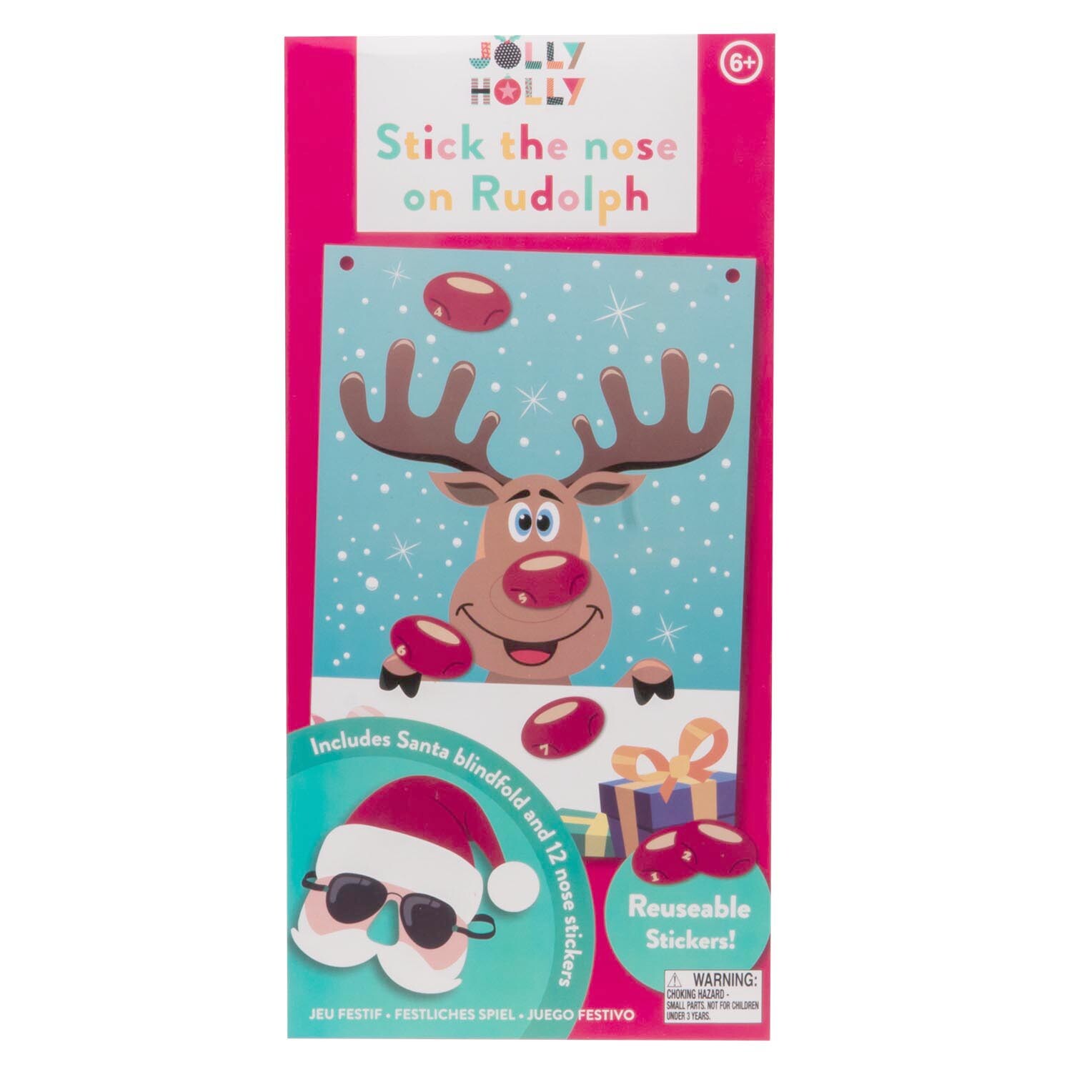 Paladone Jolly Holly Stick the Nose to Rudolph Game Image 1
