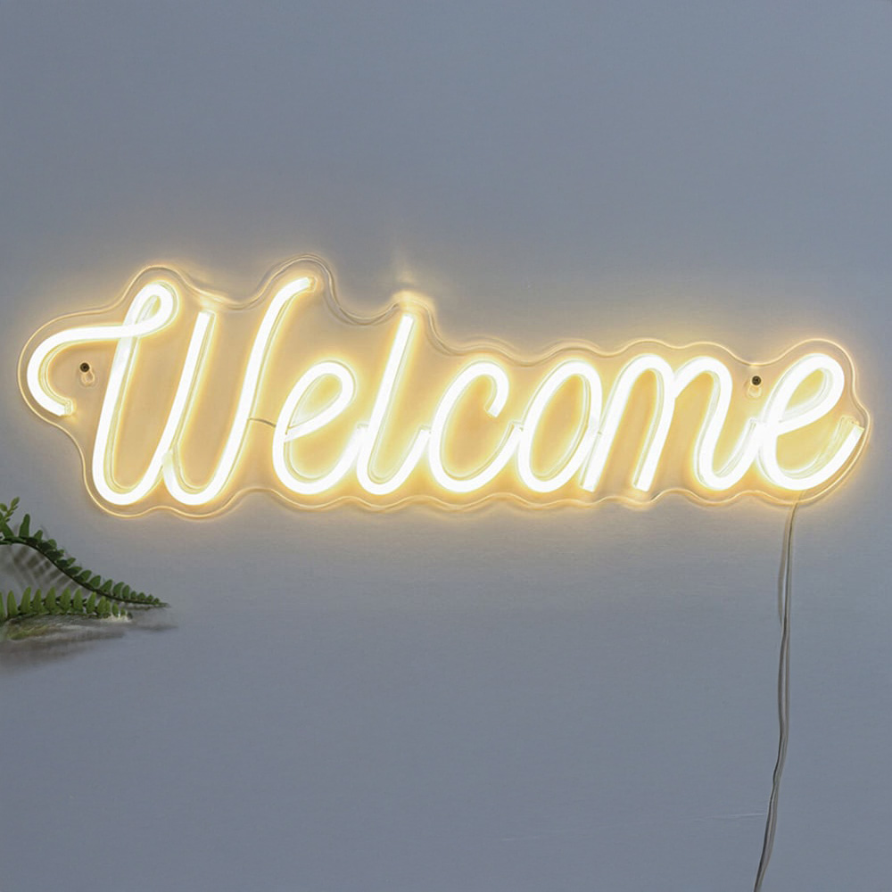 Welcome LED Neon Light Image 1