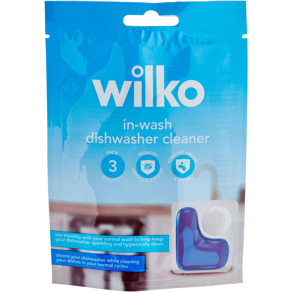 Wilko In-Wash Dishwasher Cleaner 3 Pack   Image 1