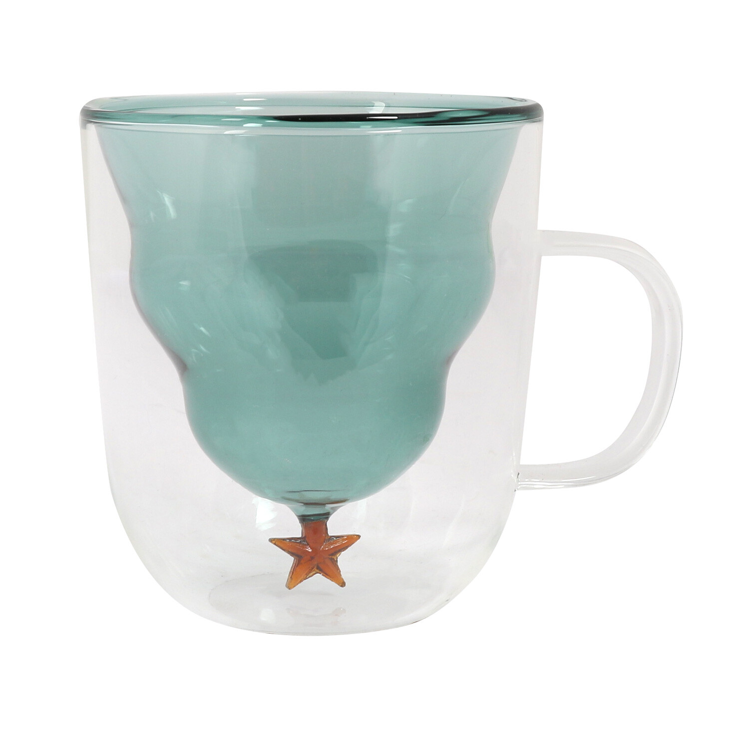 Double Wall Xmas Tree Mug - Green Image