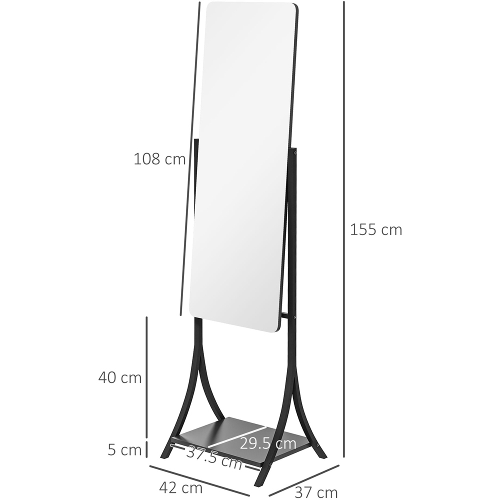 Portland Free Standing Dressing Mirror 42 x 155cm Image 7