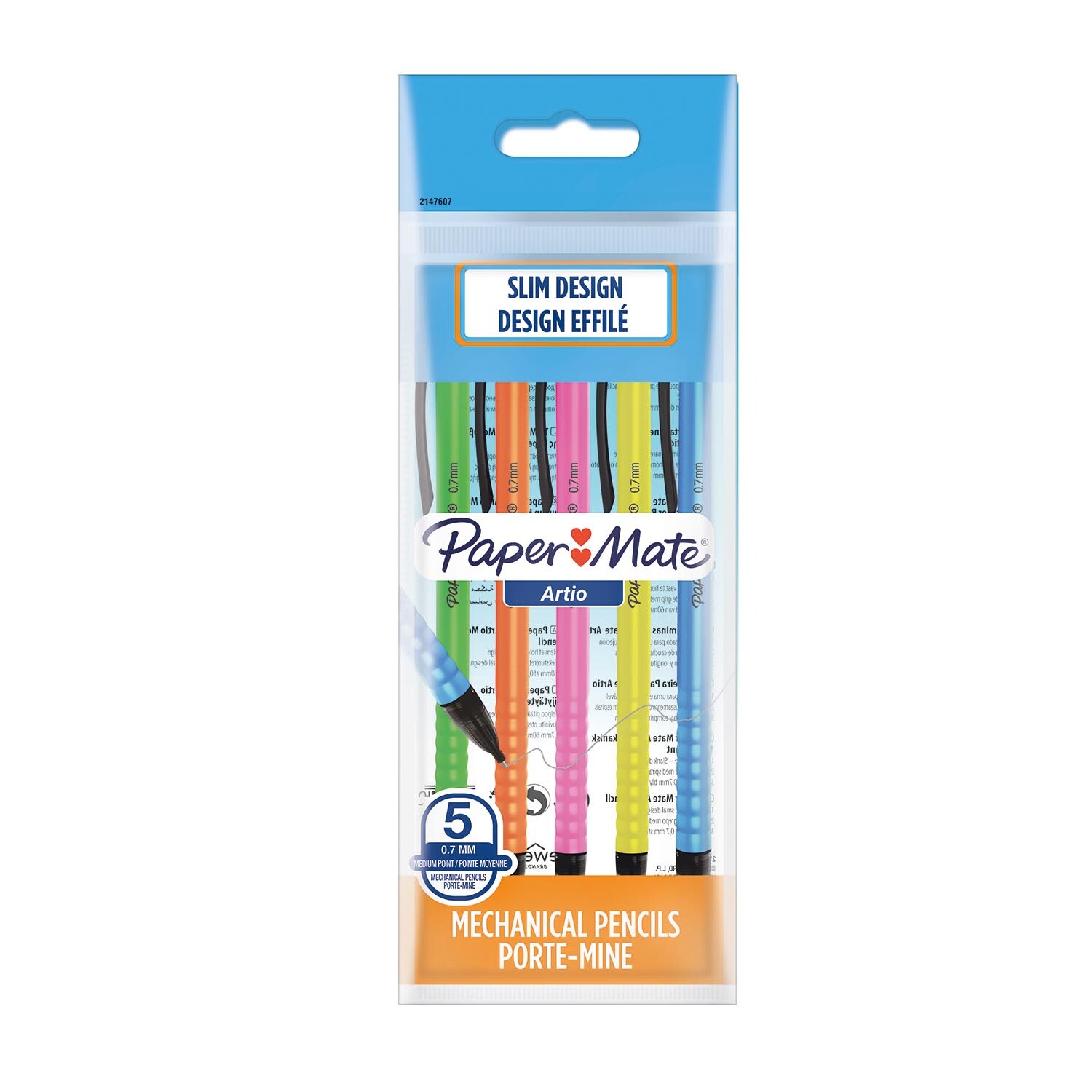 Pack of Five Papermate Mechanical Pencils Image 1