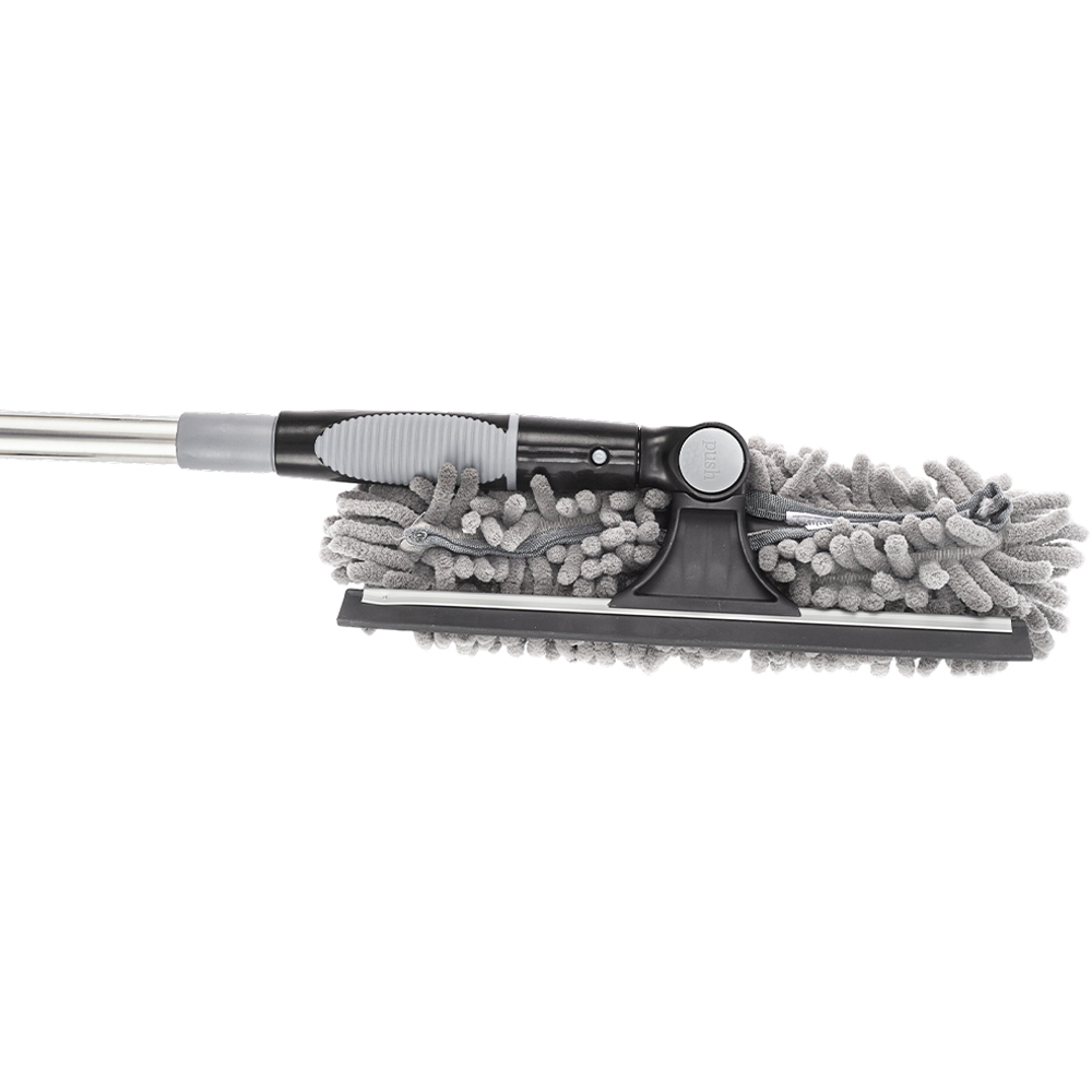 Living and Home Grey 2-in-1 Window Squeegee Cleaner Kit with 10 Extension Poles Image 4