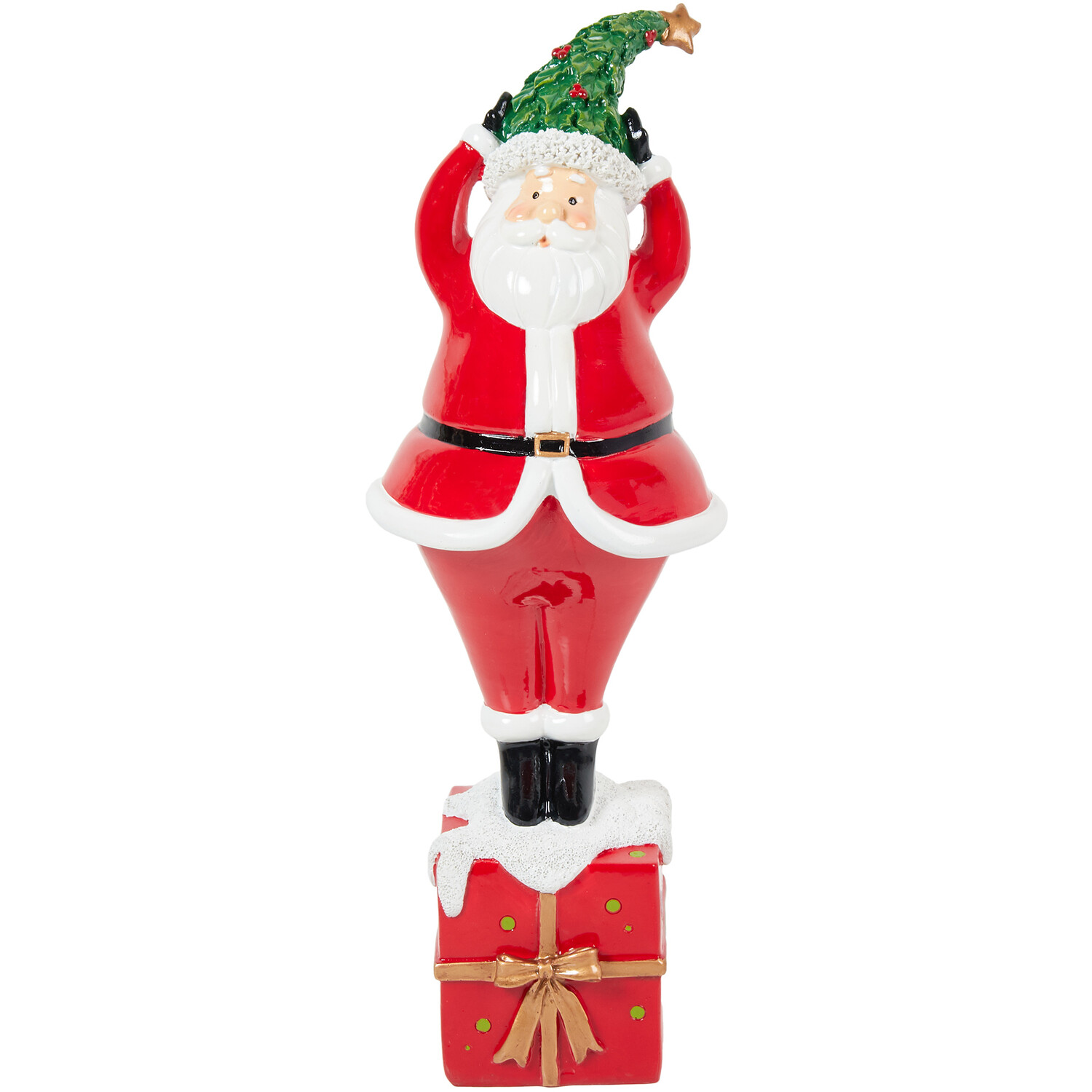 Novelty Santa On Present - Red Image 2