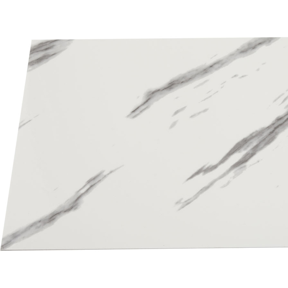 Living and Home Marble Patterned Calacatta White and Grey PVC Self Adhesive Wall Sticker 10 Pack Image 4
