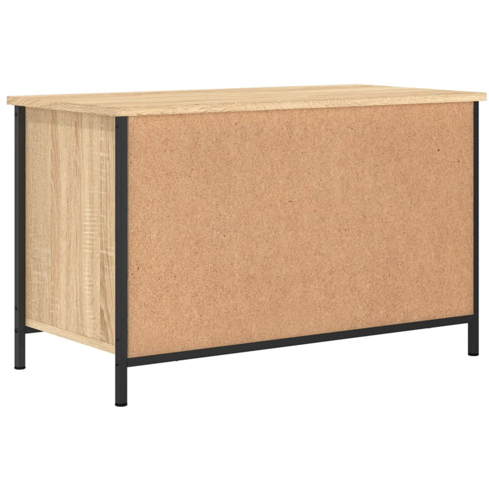 vidaXL Single Door 2 Open Shelf Sonoma Oak TV Cabinet Image 7
