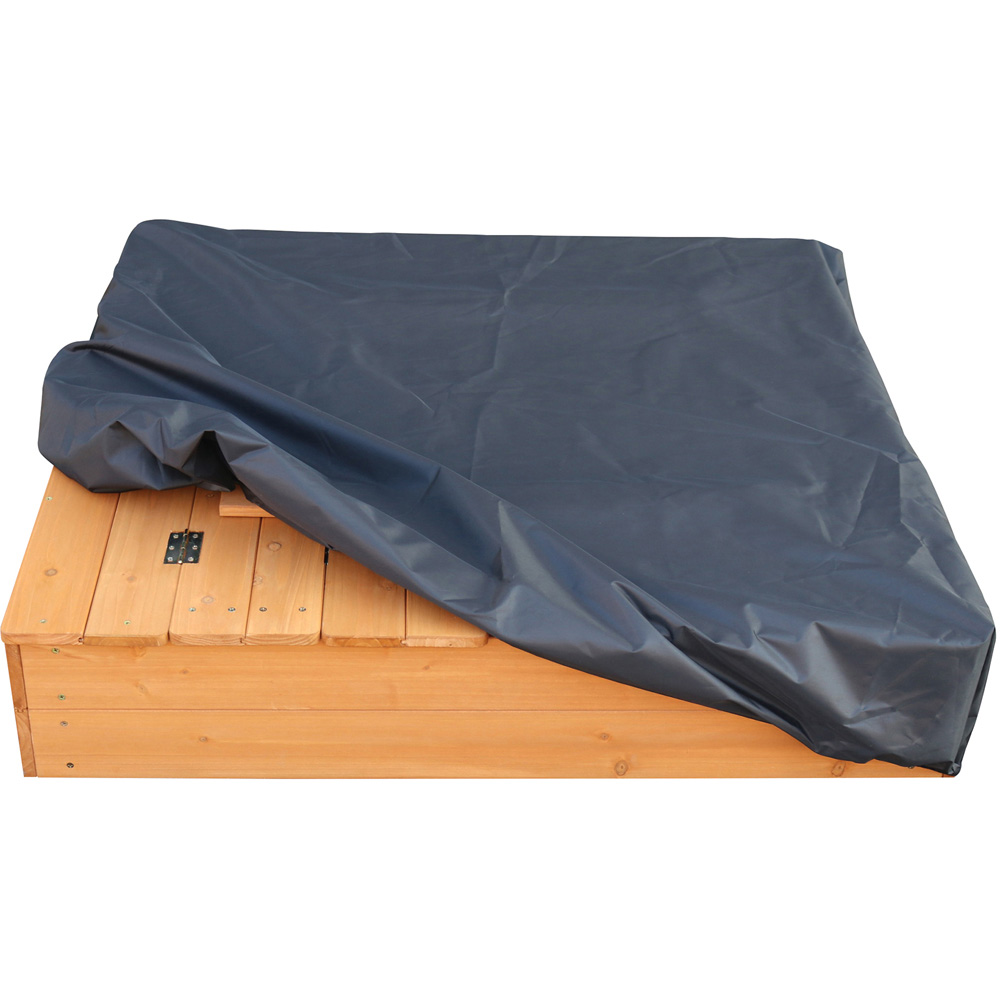 Liberty House Toys Kids Sandpit with Seating and Cover Image 7