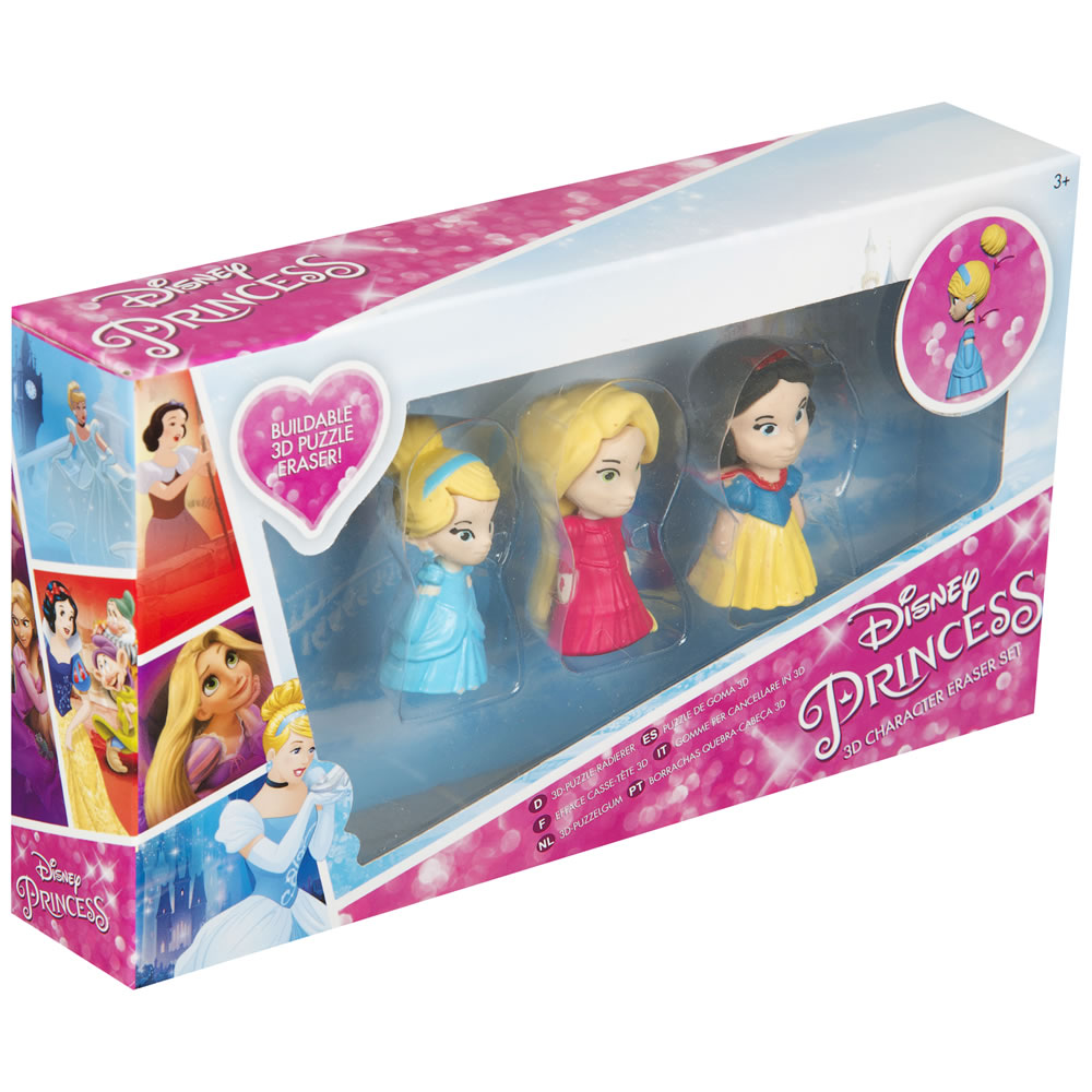 Disney Princess 3D Puzzle Erasers 3 pack Image 4