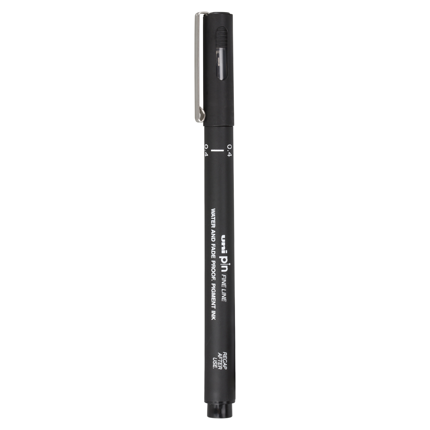 Uniball Pin Black Fine Liner Drawing Pen 0.4mm Image 1
