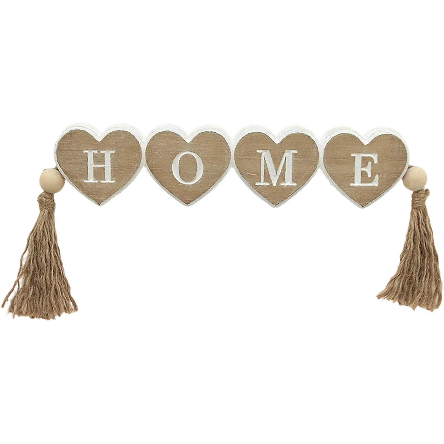 Rustic Home Tassel Plaque - Brown Image 1