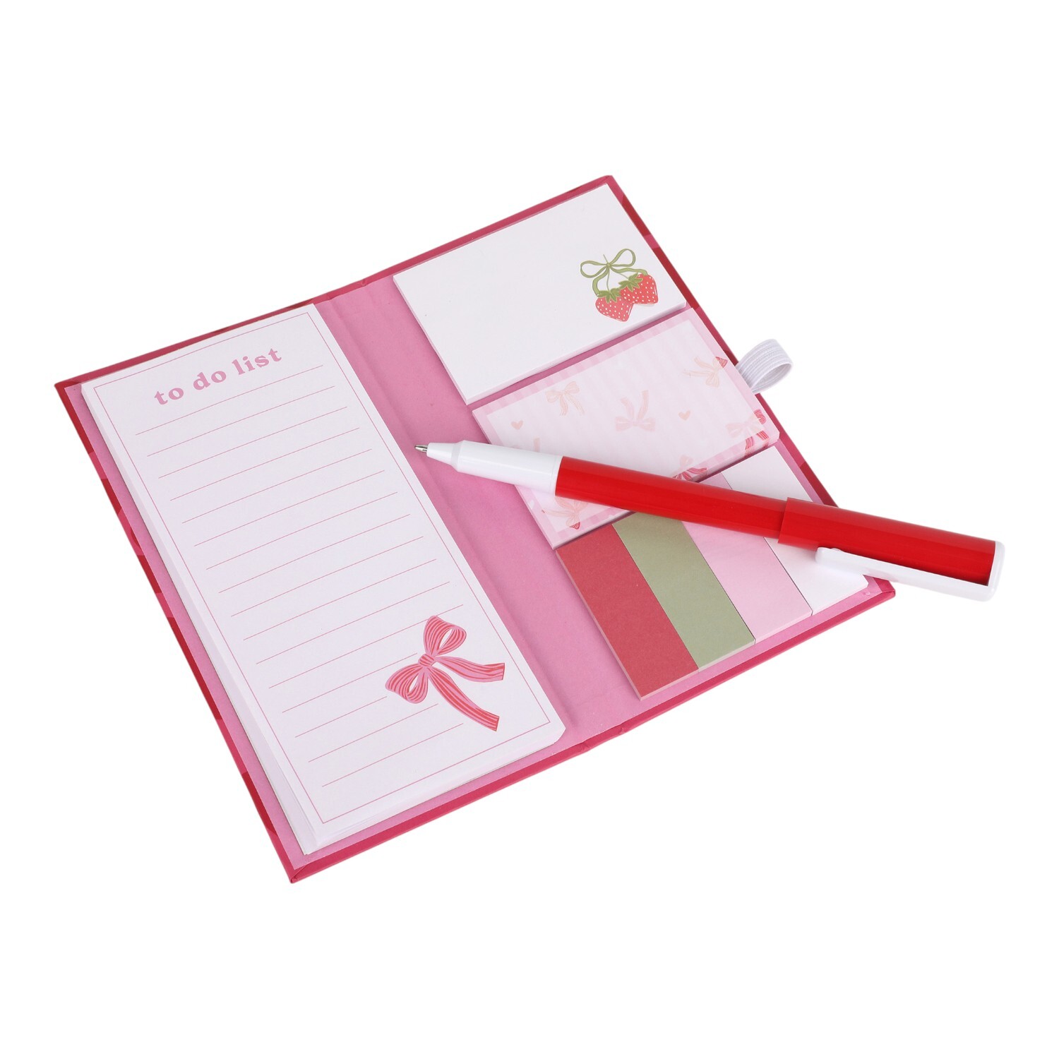 Strawberry or Heart Sticky Notes Set Image 5