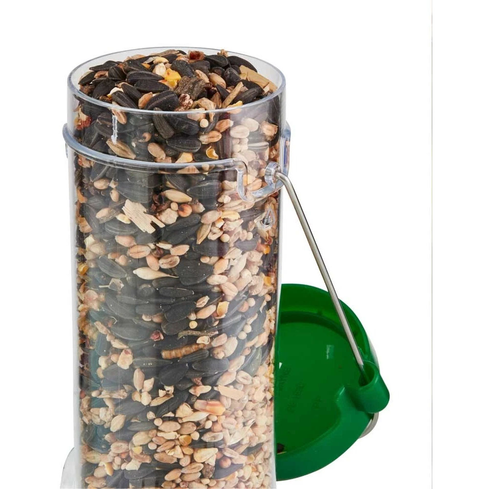 Happy Beaks Get Set Go 2 Port Plastic Hanging Bird Seed Feeder Image 5