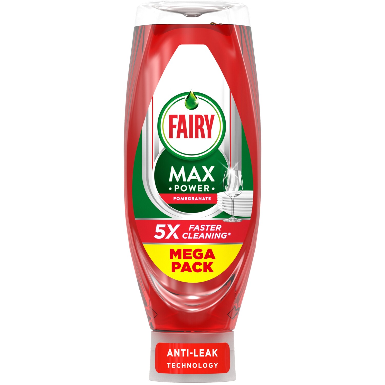 Fairy Max Power Washing Up Liquid  - 730ml / Pomegranate Image