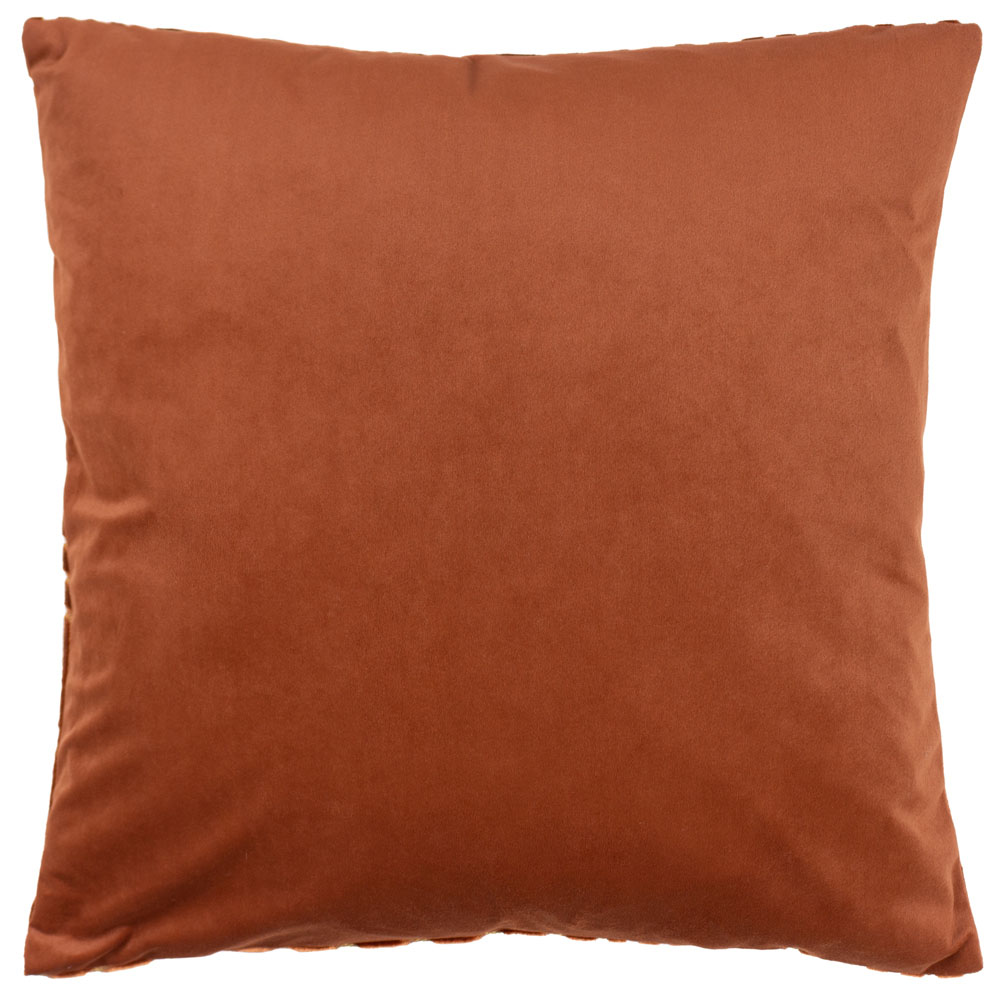 Paoletti Evoke Brick Cut Velvet Cushion Image 3