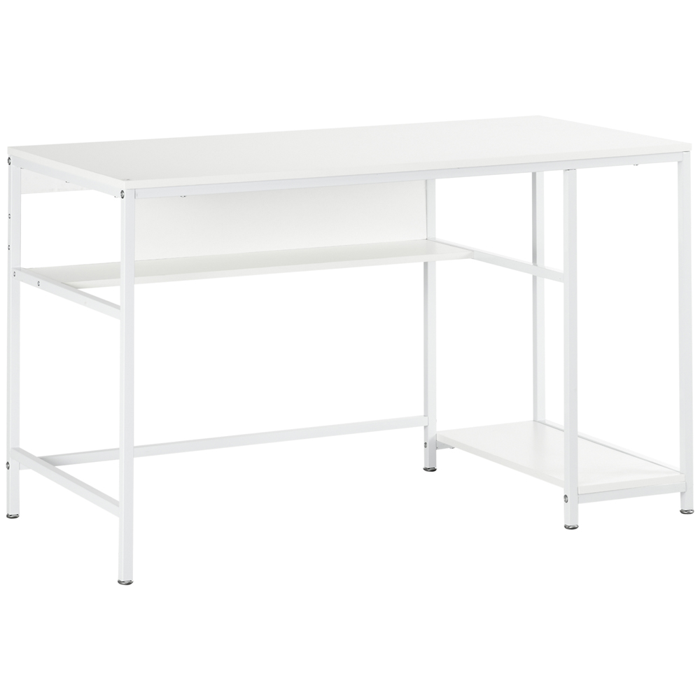 Portland Home Compact Computer Writing Desk White Image 2