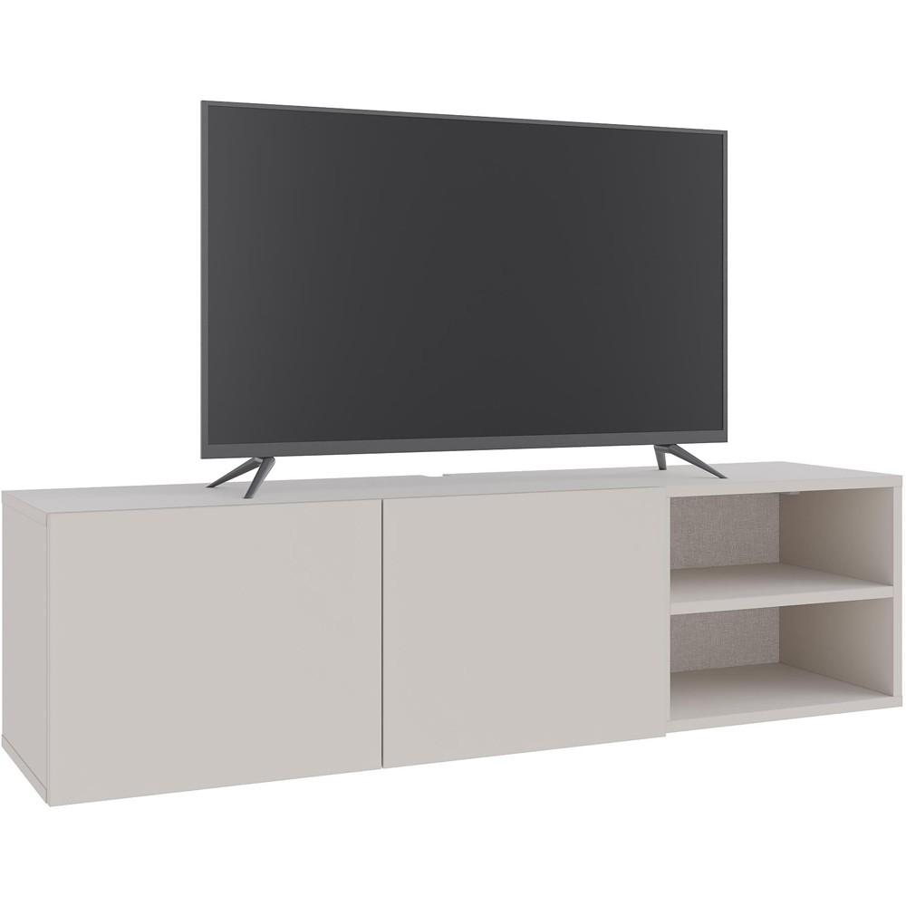 Decortie Conrad 2 Door 2 Shelf Sandstone TV Unit Image 2