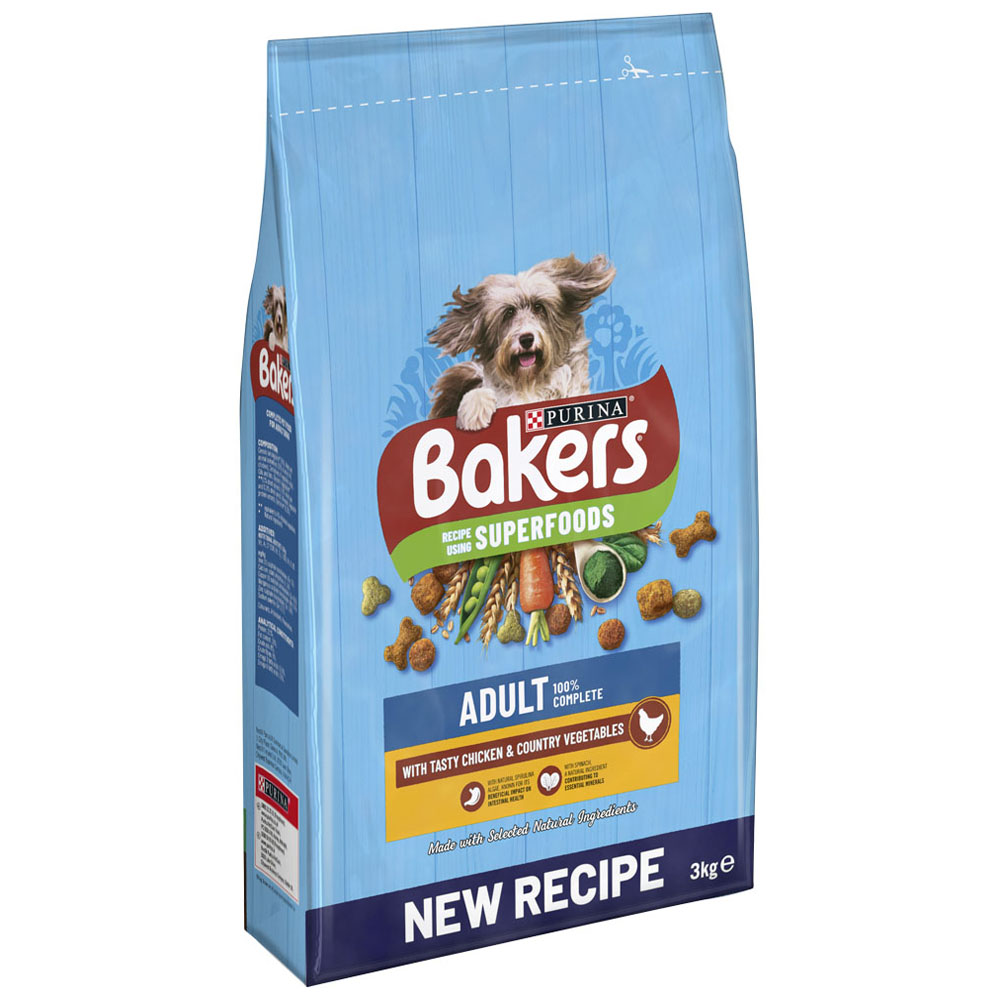 Bakers Chicken and Veg Dry Dog Food 3kg   Image 2