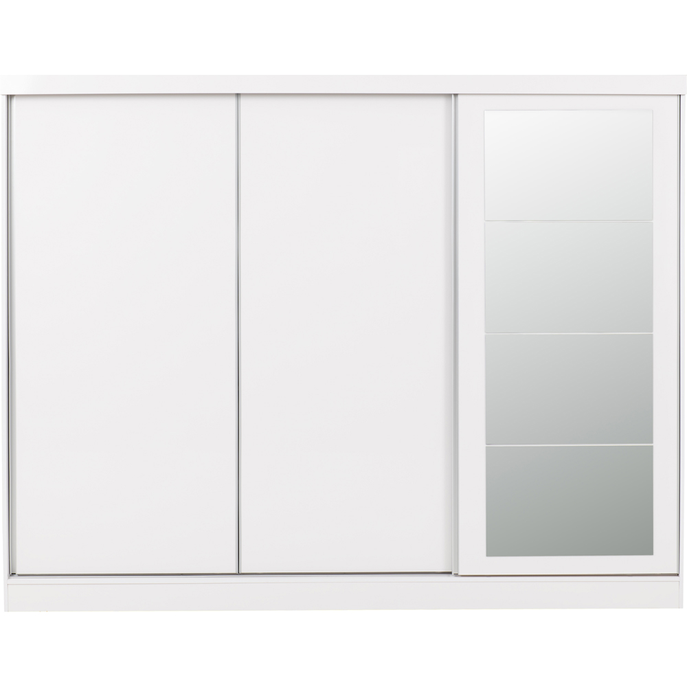 Seconique Nevada 3 Door White Sliding Wardrobe Image 6