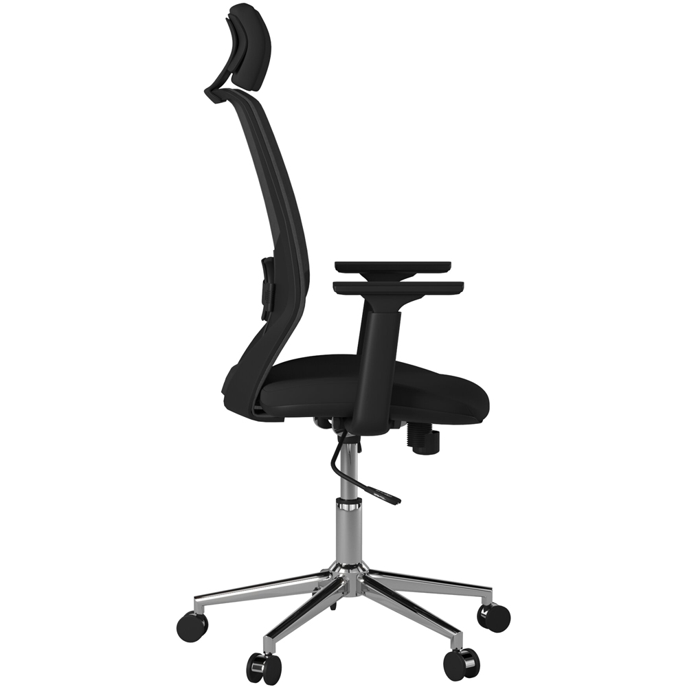 Alphason Clifton Black Mesh Back Chair Image 3